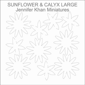 Sunflower Calyx Large Laser Cut Flower Sheets