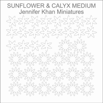 Sunflower Calyx Medium Laser Cut Flower Sheets
