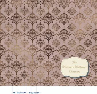 Bronze And Taupe Damask