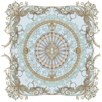 Chantilly Ceiling Blue - Dollhouse Wallpaper - Sizes For All Scales Available - Miniature Ceiling Paper - Dollhouse Ceiling