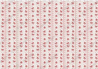 Christmas Ribbons Dollhouse Miniature Wallpaper - All Scales Available - Self Adhesive And Fabrics - Miniature