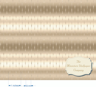 Champagne Sparkle -Luxury Dollhouse Miniature Wallpaper - All Scales Available - Papers, Self Adhesive And Fabrics