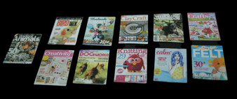 Huge Set of Modern Magazines for Miniature ~ Dolls House ~ 12th Scale Magazines - Dollhouse Magazines - 1:12 scale miniature