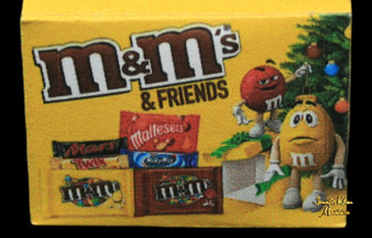 m&m's Box - Single - Dolls House Miniature - 12th Scale