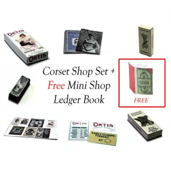 Corset Shop Set - Dolls House Miniature - 12th Scale