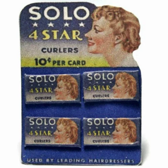 Solo Hair Pins Display Card Dolls House Miniature - 12th Scale