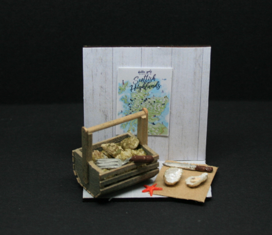 Scottish Oysters- 12th Scale For Dollhouse - Miniature Food-Miniature vegetables-12th scale Food - Made by Jennifer Khan