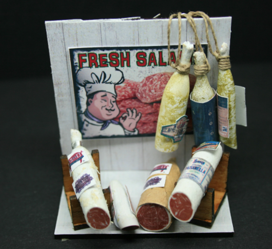 MTO - Salami Display Set  -12th scale Food - Made by Jennifer Khan