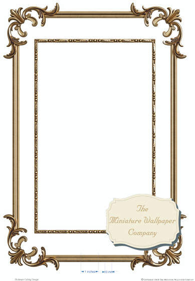 Hickman Ceiling - Dollhouse Wallpaper - Sizes For All Scales Available - Miniature Ceiling Paper - Dollhouse Ceiling