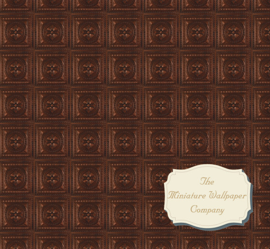 Colonial Mahogany Ceiling Paper