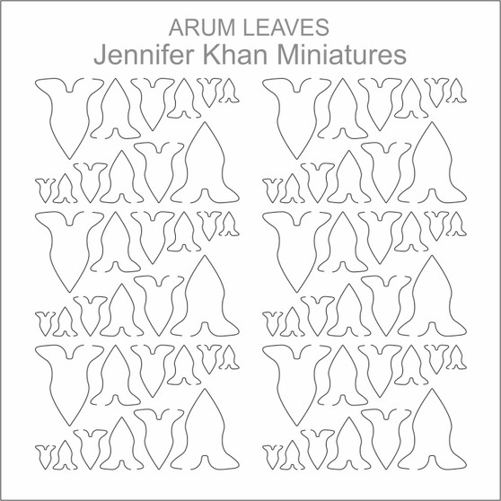 Arum Leaves Laser Cut Flower Sheets