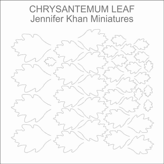 Chrysantemum Leaf Leaves Laser Cut Flower Sheets