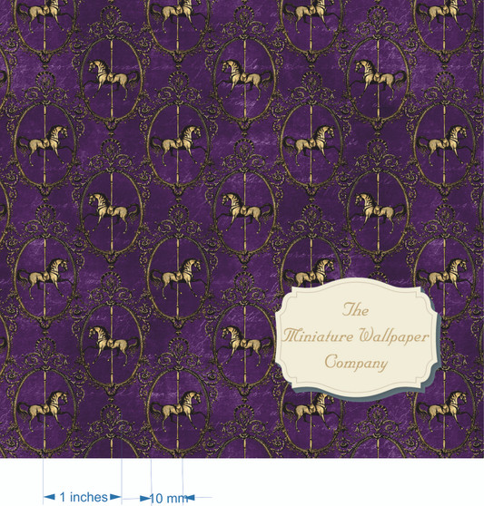 Carousel Horse Purple