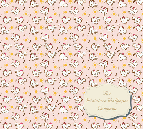 Singing Chicken Kitchen Wallpaper