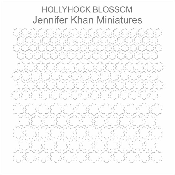 Hollihock Blossom Laser Cut Flower Sheets