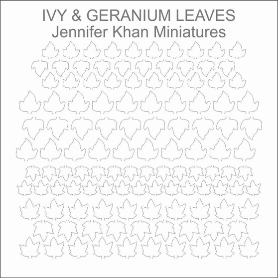 ivy geranium leaves M Laser Cut Flower Sheets