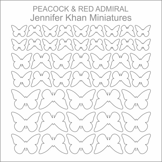 Peacock Red Admiral Leaves Laser Cut Flower Sheets