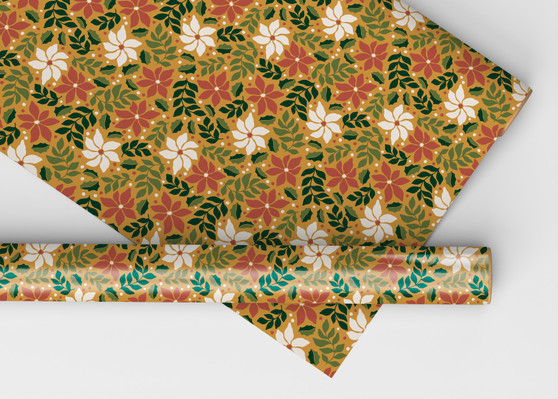 Vintage Festive Florals Luxury Dollhouse Wallpaper - Miniature Wallpaper - Dollhouse Roofing - Miniature Flooring