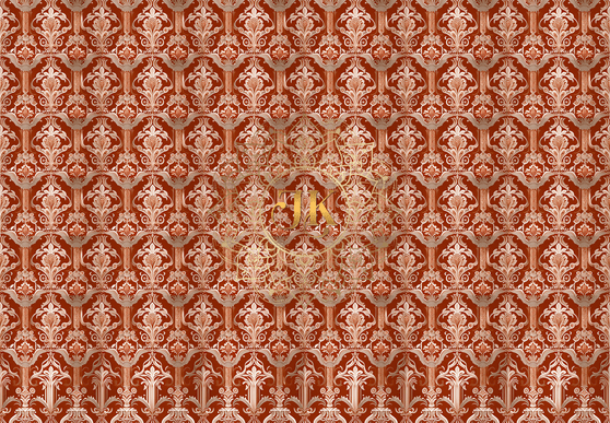 Tahne Red - Miniature Dollhouse Wallpaper