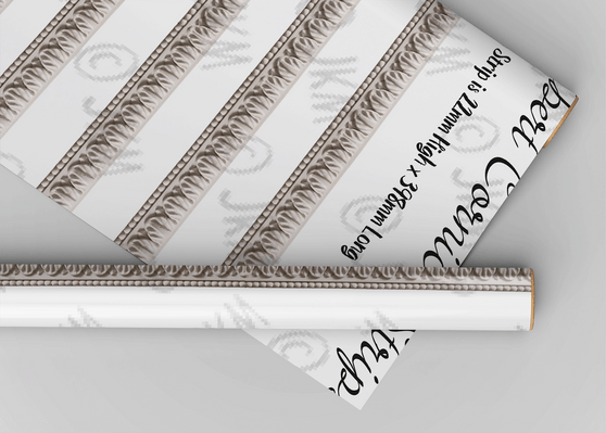 Albert Cornice Strips - Dollhouse Miniature Wallpaper