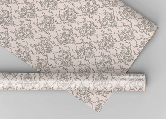 Teryl Classic Dollhouse Miniature Wallpaper - All Scales Available - Self Adhesive And Fabrics - Miniature
