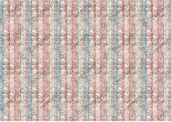 Pink And Blue Floral Chic Flooring Luxury Miniature Wallpaper - Dollhouse Wallpaper