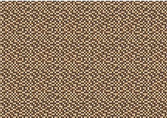 Coffee Mocha Tiles Miniature Wallpaper - Dollhouse Wallpaper