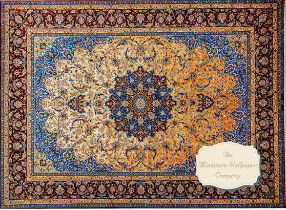 Deepwater Dreams Rug - izes For All Scales Available - Custom Sizes Available - Miniature Rugs - Dollhouse Rugs - Rugs - Miniature