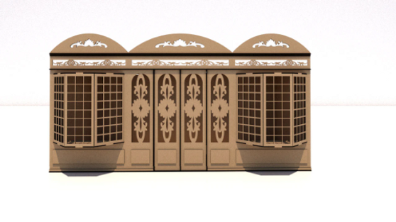 Ornate Shop Box Kit - Dolls House Miniatures - 6th Scale ~ Laser Cut Kit