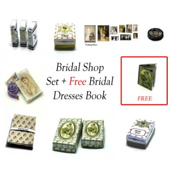 Bridal Shop Set ~ Dolls House Miniature ~ 12th Scale