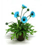 OOAK Oriental Blue Poppy ~ Dolls House Miniatures ~ 12th Scale ~ Cold Porcelain Flowers-Miniature Flower- Jennifer Khan