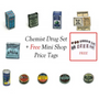 Chemist Druggist Shop Set ~ Dolls House Miniature ~ 12th Scale