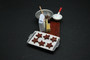 MTO - OOAK Iced Gingerbread Biscuits Preparation Board - 12th Scale For Dollhouse - Miniature Food-Miniature vegetables-12th scale Food - Made by Jennifer Khan