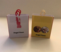 Set of 2 Bespoke Shopping Bags for Any Miniature Shop - Dolls House Miniature - 12th Scale