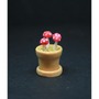 OOAK Red Mushroom Pot--Dolls-House-Miniatures--12th-Scale--Cold-Porcelain-Flowers-Miniature Flower - Dollhouse Flower - Garden - Jennifer Khan