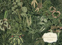Green Forest Mural  Dollhouse Miniature Wallpaper - All Scales Available - Paper, Self Adhesive or Fabric - Miniature Paper