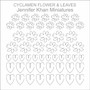 Cyclamen Flowers Laser Cut Flower Sheets