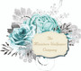 Blue Florals Decoupage Decals - A4 paper