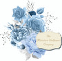 Copy of Blue Florals Decoupage Decals - Style 2 - A4 paper