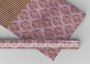 Lilac Old Gold Duo Luxury Dollhouse Wallpaper - Miniature Wallpaper - Miniature Flooring