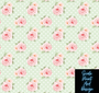 Mint And Pink Luxury Dollhouse Wallpaper - Miniature Wallpaper - Miniature Flooring