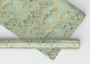 Aqua And Gold Elegance Miniature Wallpapers - Dollhouse Wallpaper
