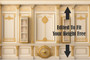 Golden Touch Wall Design - Luxery miniature dollhouse wallpaper