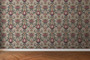 Elise Traditional  Luxury Dollhouse Miniature Wallpaper - All Scales Available - Papers, Self Adhesive And Fabrics