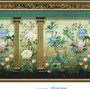 Tiffi Botanical Wall Design Dollhouse Miniature Wallpaper - All Scales Available - Self Adhesive And Fabrics - Miniature