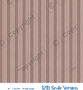 Susi Red Stripes Dollhouse Miniature Wallpaper - All Scales Available - Self Adhesive And Fabrics - Miniature