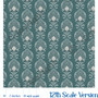 Victoiran Lacey Dollhouse Wallpaper - All Scales Available - Material Choices - Dollhouse Ceiling - Miniature Ceiling