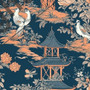 Dewi Toile Dollhouse Miniature Wallpaper - All Scales Available - Self Adhesive And Fabrics - Miniature