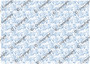 Desta Blue - Dollhouse Miniature Wallpaper - All Scales Available - Papers, Self Adhesive And Fabrics
