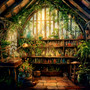 Growing Potions Mural Dollhouse Miniature Wallpaper - All Scales Available - Paper, Self Adhesive or Fabric - Miniature Paper